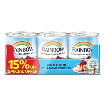 Rainbow Condensed Milk 3 x 397Gm, 16 Pieces Per Carton